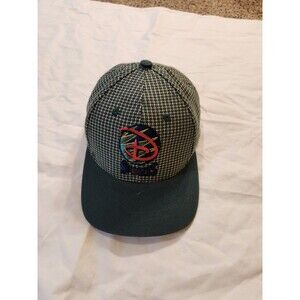 Vintage Logo Athletic Disney Sports Hat Green Houndstooth Cap Taiwan
